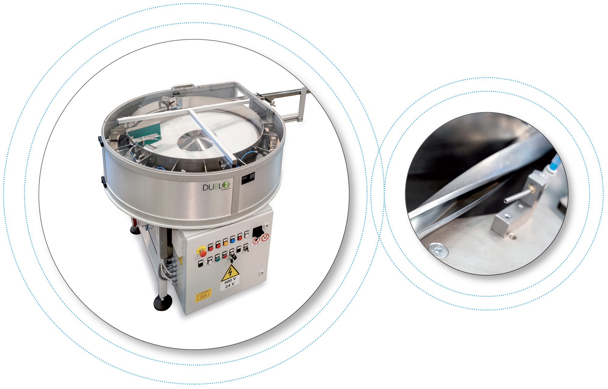 Alimentatori centrifughi a doppio disco